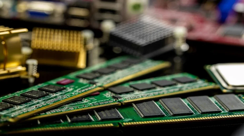 what is RAM diagram showing memory connection