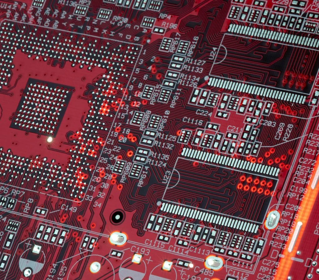 Central Processing Unit (CPU) mounted on a computer motherboard