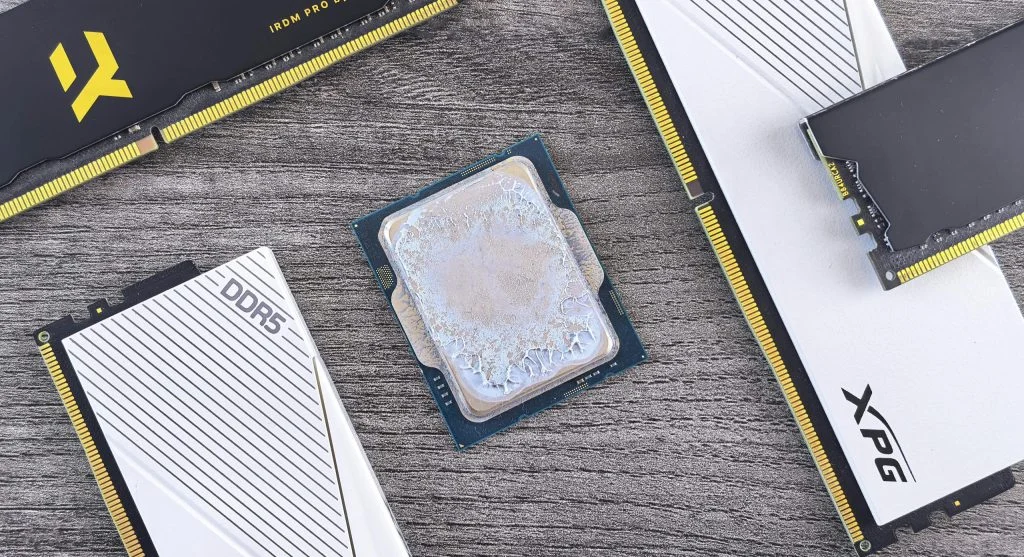 DDR4 and DDR5 RAM sticks side by side