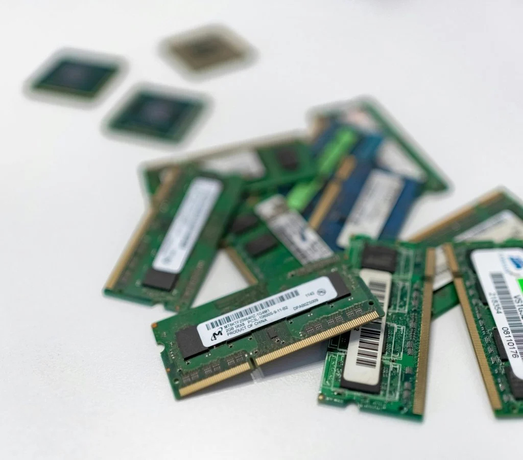 A computer with new hardware components for upgrade
