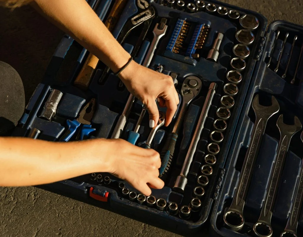Tools and equipment for installing RAM in a PC case