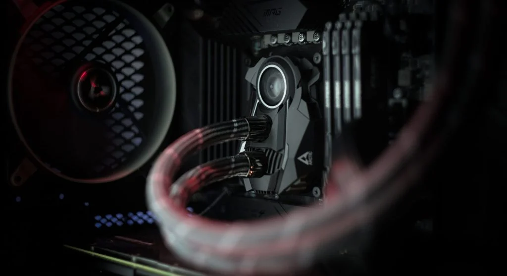 Laptop with a quiet fan and fast system update