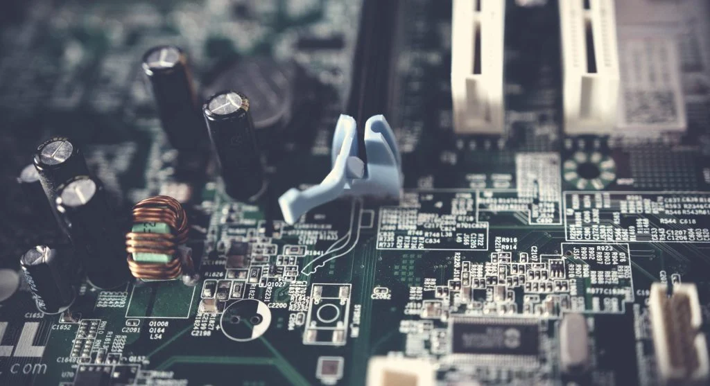 A high-end motherboard with advanced features