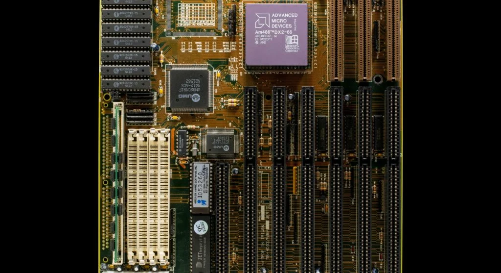 A diagram showing the layout of PC components