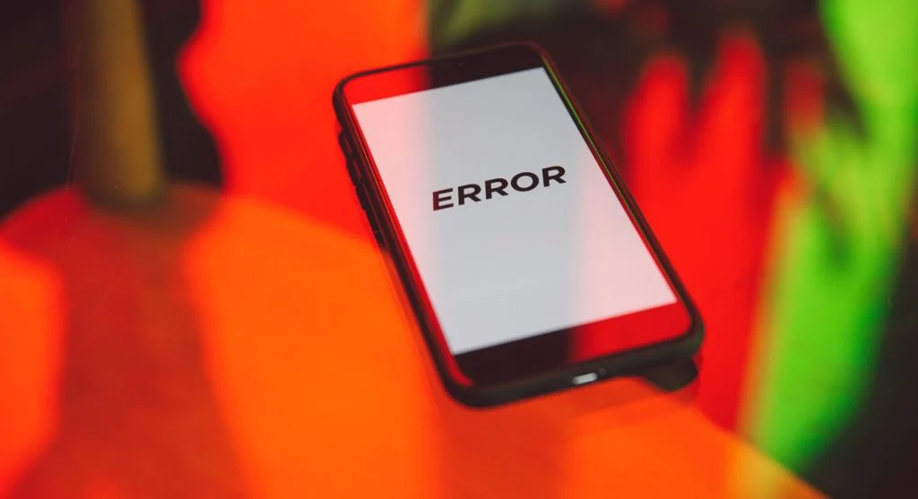 No internet connection error message on screen with troubleshooter options
